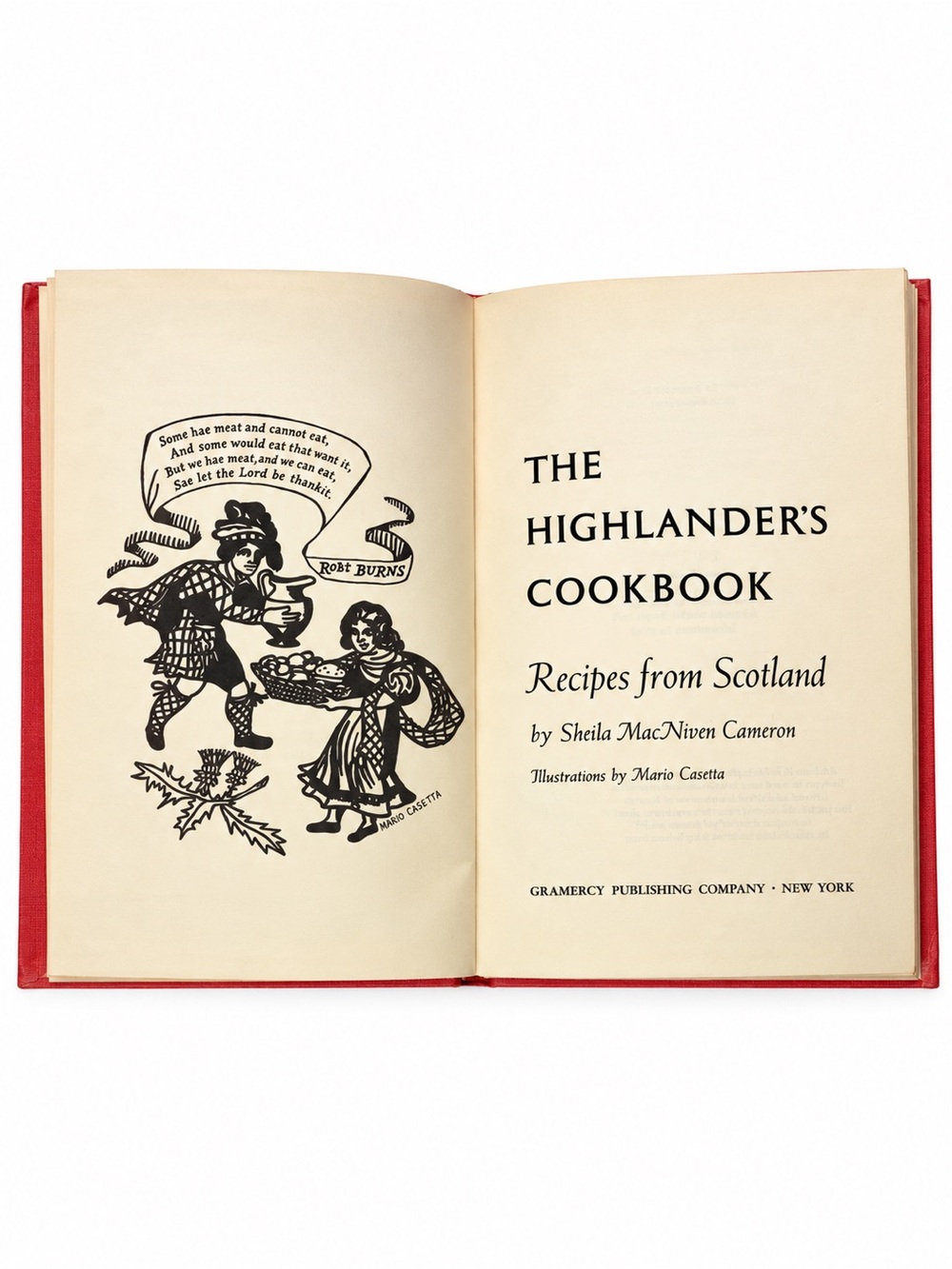 Vintage 1966 The Highlander’s Cookbook Recipes From Scotland by Sheila Cameron